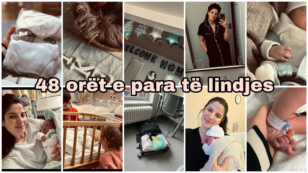 48 orët e para si i porsalindur/takimi i parë me vëllain & motrën🥹vizita U2/set me foto/postpartum