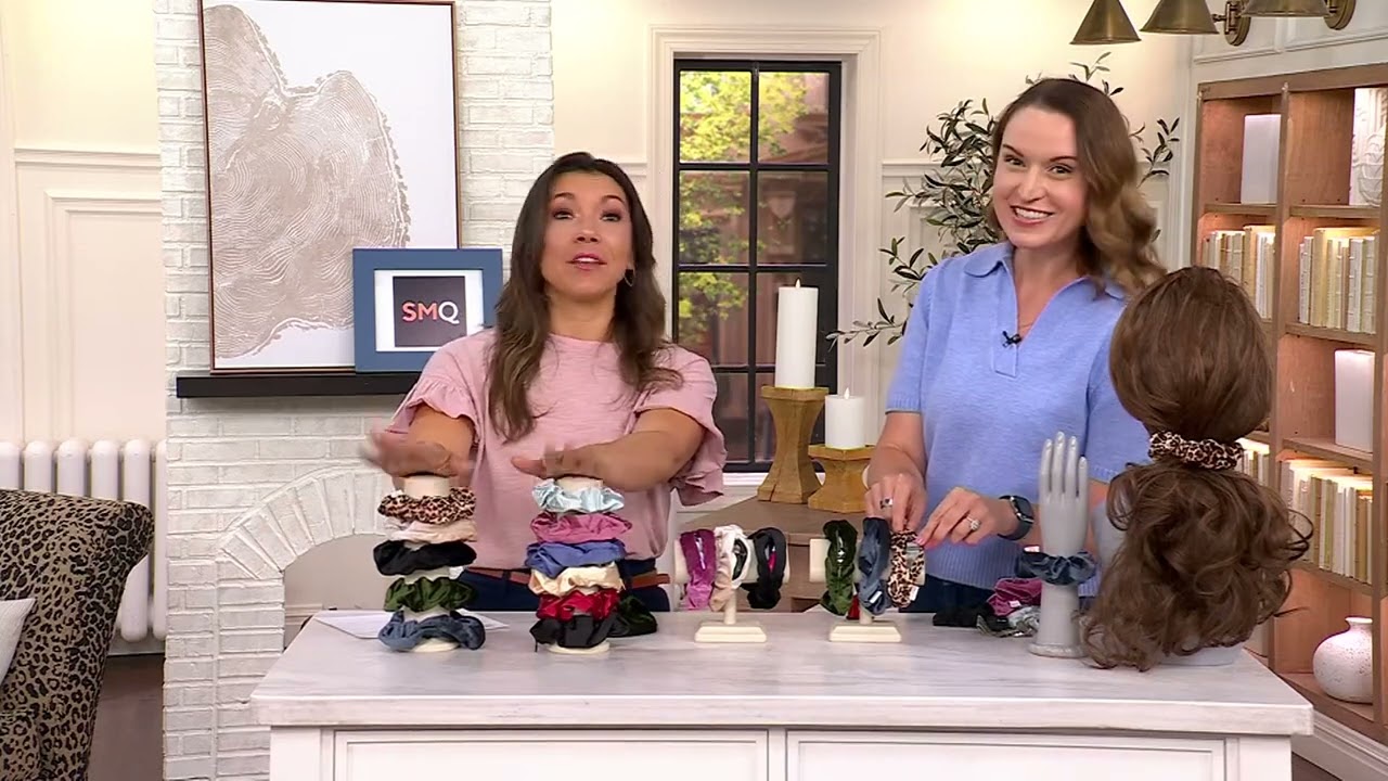 Smunchys S/6 Fashion Scrunchies w/ Hidden Zipper Pockets on QVC