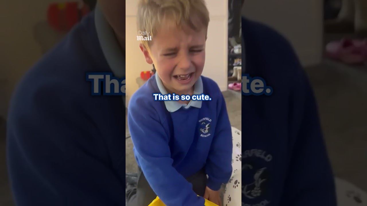 Parents surprise son with puppy for his birthday