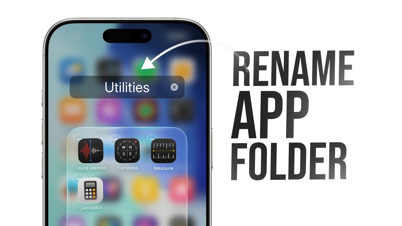 Как переименовать папку с приложениями на iPhone