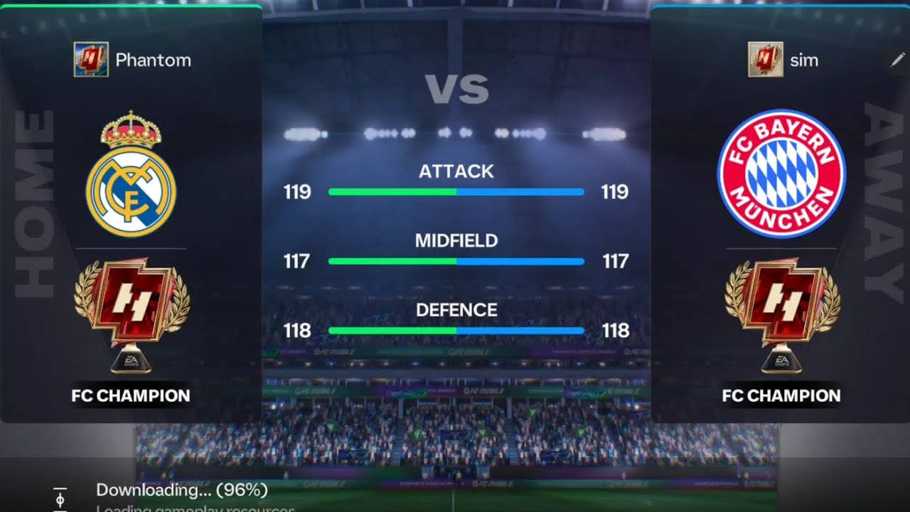 BAY VS RMA | 4 - 1 | FC MOBILE | OVR 119 | FC CHAMPIONS GAMEPLAY