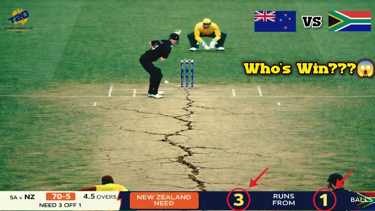 Last Ball 3 Runs Needed🤯 | Who's Win😱 | 4k Quality✨️ | Nz🇳🇿 VS Sa🇿🇦 