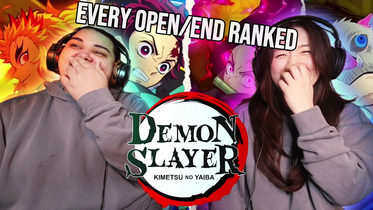 ANIME NOOBS REACT│Every Demon Slayer Opening and Ending│
