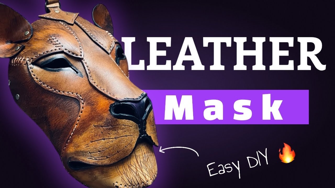 DIY Lioness Leather Mask | Easy Pattern + Full Tutorial | Gaius Leathercraft