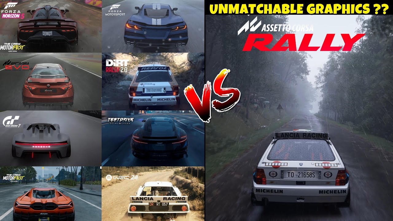 ASSETTO CORSA RALLY UNMATCHABLE ?? – Ultimate Graphics Comparison! FH5, GT7, TDU, Motorfest & More