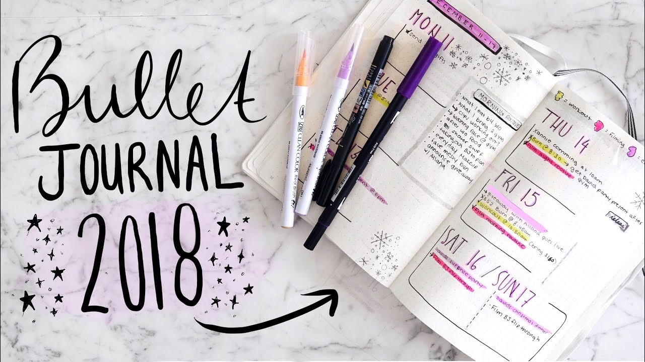 My BULLET JOURNAL 2018 SETUP! 📝 How I ORGANIZE My LIFE! | Jamie Paige