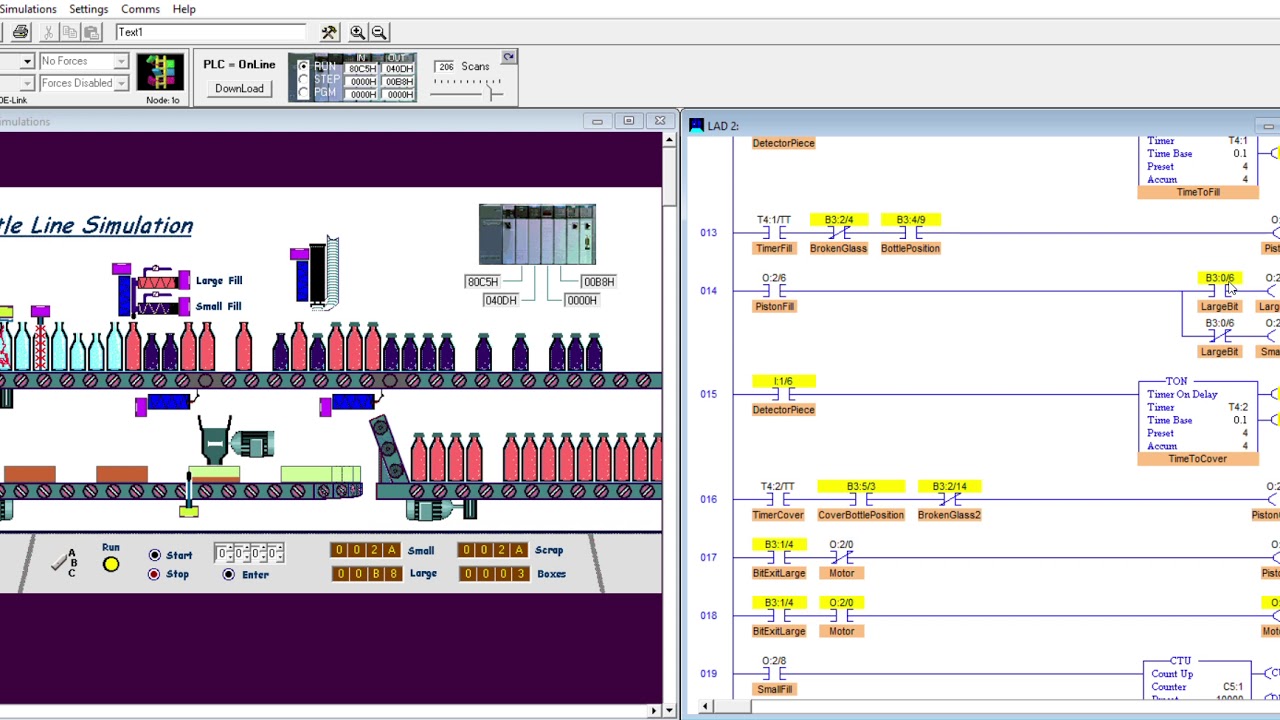 Embotelladora  LogixPro Simulator