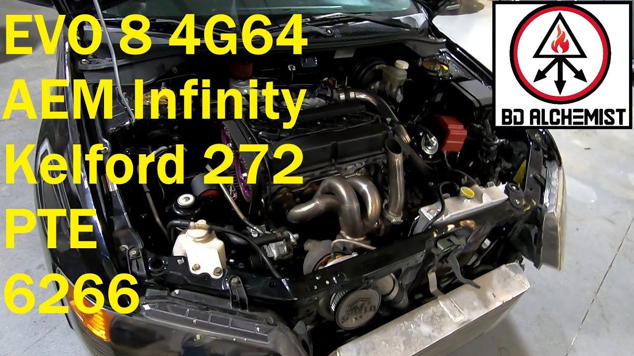EVO 8 4g64 Precision 6266 ID 1700x AEM infinity AEM cd7 kelford 272 Manley H-beams