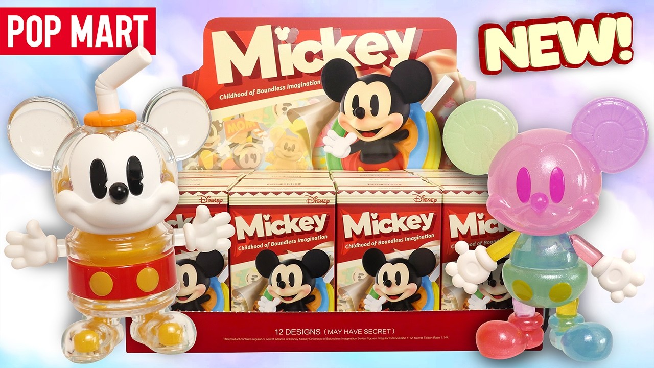 POP MART DISNEY Mickey Childhood of Boundless Imagination Blind Box FULL SET Unboxing