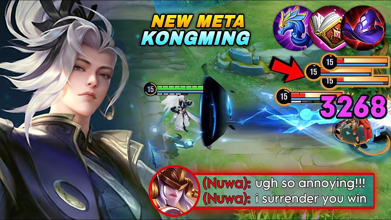 THIS IS WHY KONGMING IS THE NEW META IN MID LANE HIGH RANK GAMEPLAY! | TOP 1 KONGMING BUILD & ARCANA