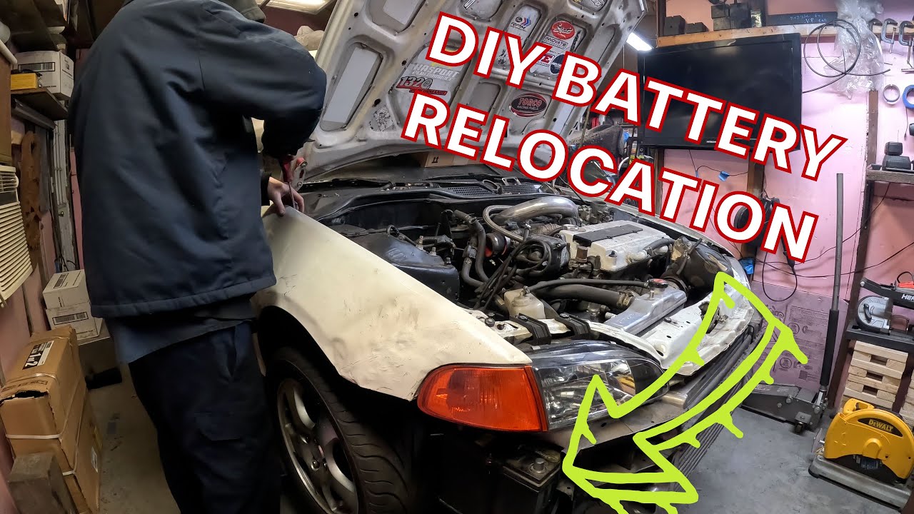 AWD B16 HATCH GETS FUEL LINES, PUMP WIRING AND BUMPER MOUNTED BATTERY RELOCATION