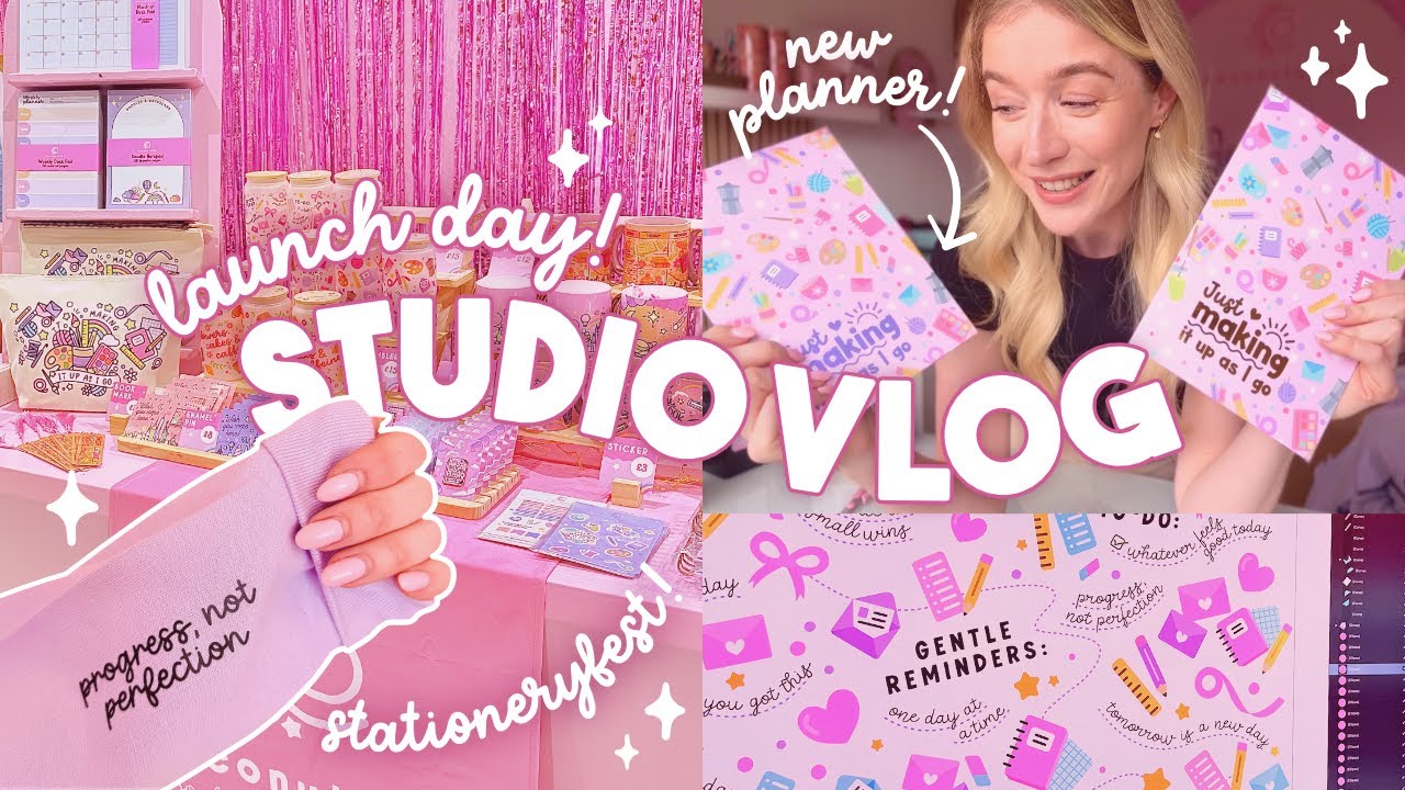 STUDIO VLOG | StationeryFest & the PLANNER is here!! 😱🎉 Week in the life of a small business owner ✨
