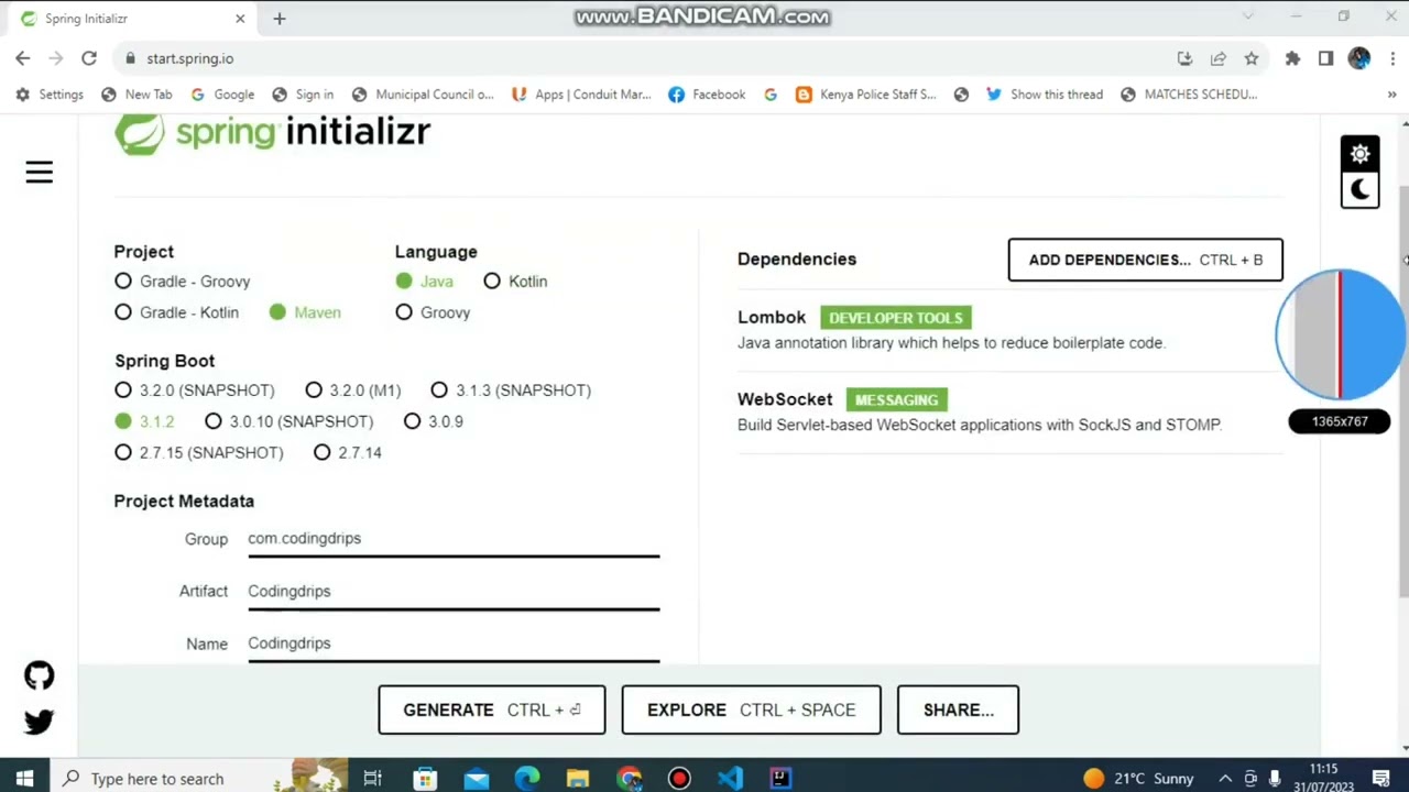 Creating a Chat Application using Java Spring Boot Backend and React FE