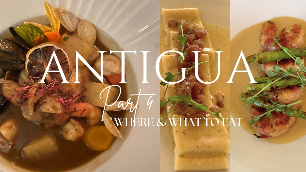 ANTIGUA travel vlog | part 4 The Reef on Green Island, Colibri, Fat Urchin, LOCALLL + more