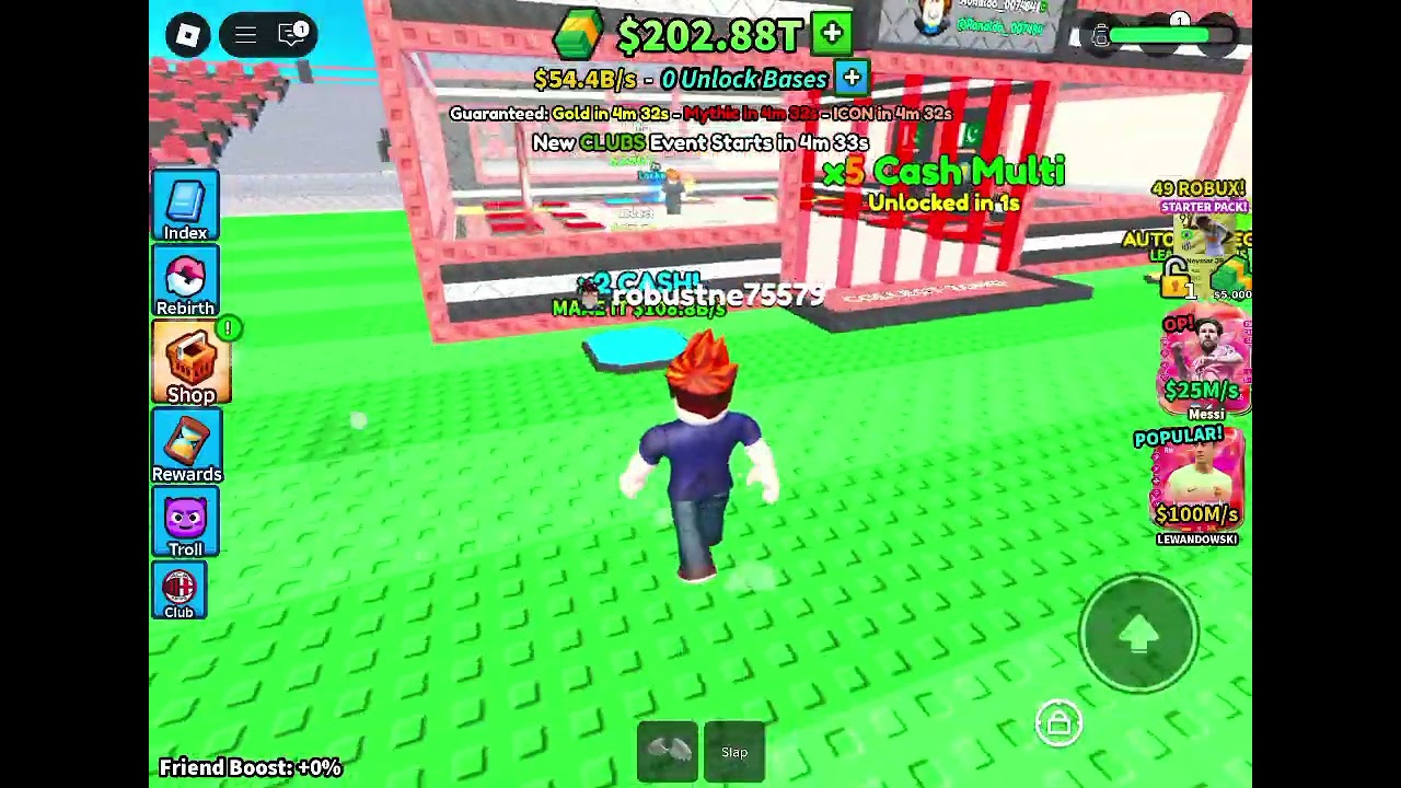 Roblox someone tried to steal my 102 raphinha in steal a soccer card