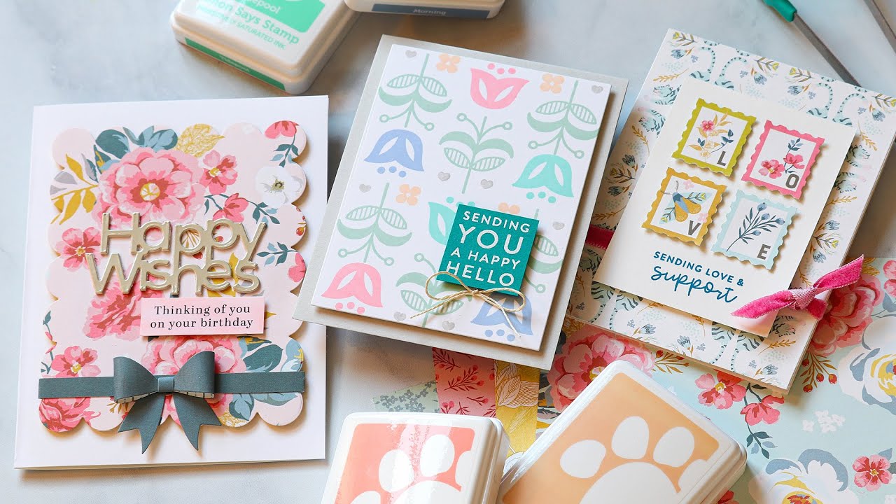 3 Cards with Simon's March 2023 Card Kit