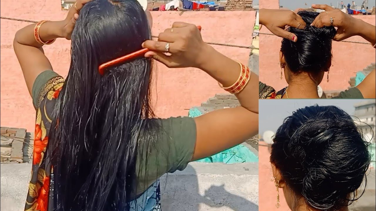 After Hair wash Wet Hair Combing and Detangling hair!