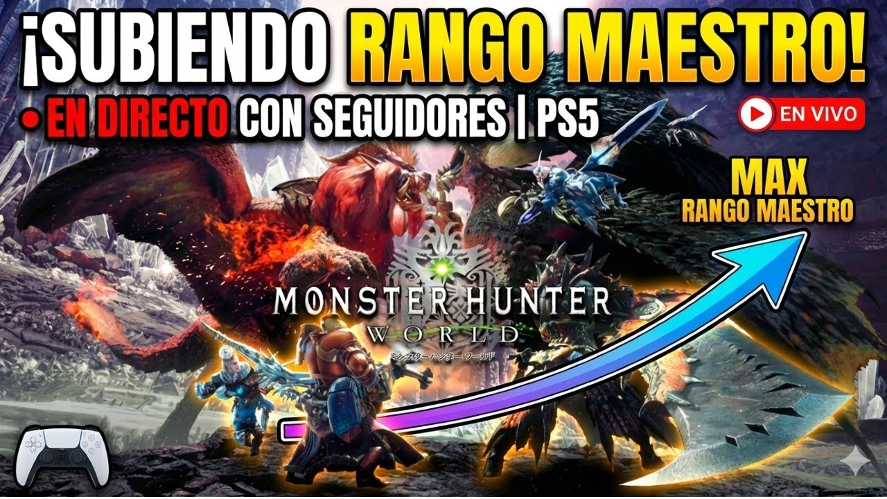SUBIENDO RANGO MAESTRO 🚀 Farm de Tierras Destino y Eventos | MHW Iceborne