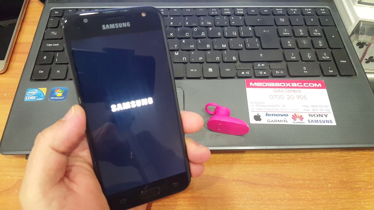 Samsung J3 2017 SM-J330F. Remove Google Account Bypass FRP.