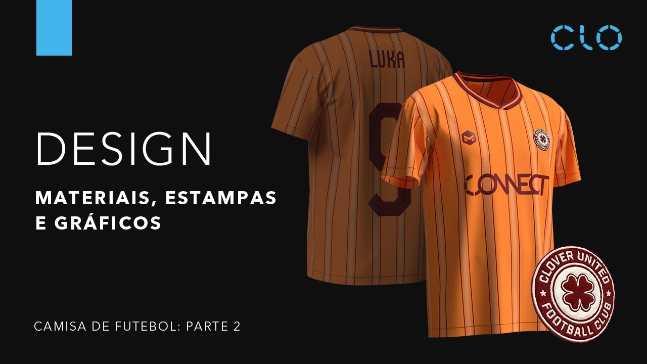 Tutorial Camisa de Futebol no CLO 3D | Parte 2: Gráficos e Estampas