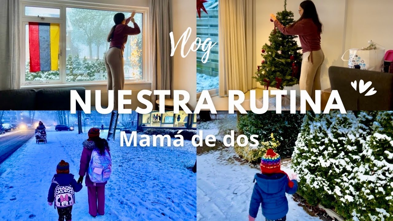 MI VIDA EN HOLANDA🇳🇱 | Rutina de mamá día de nieve y adiós Navidad 