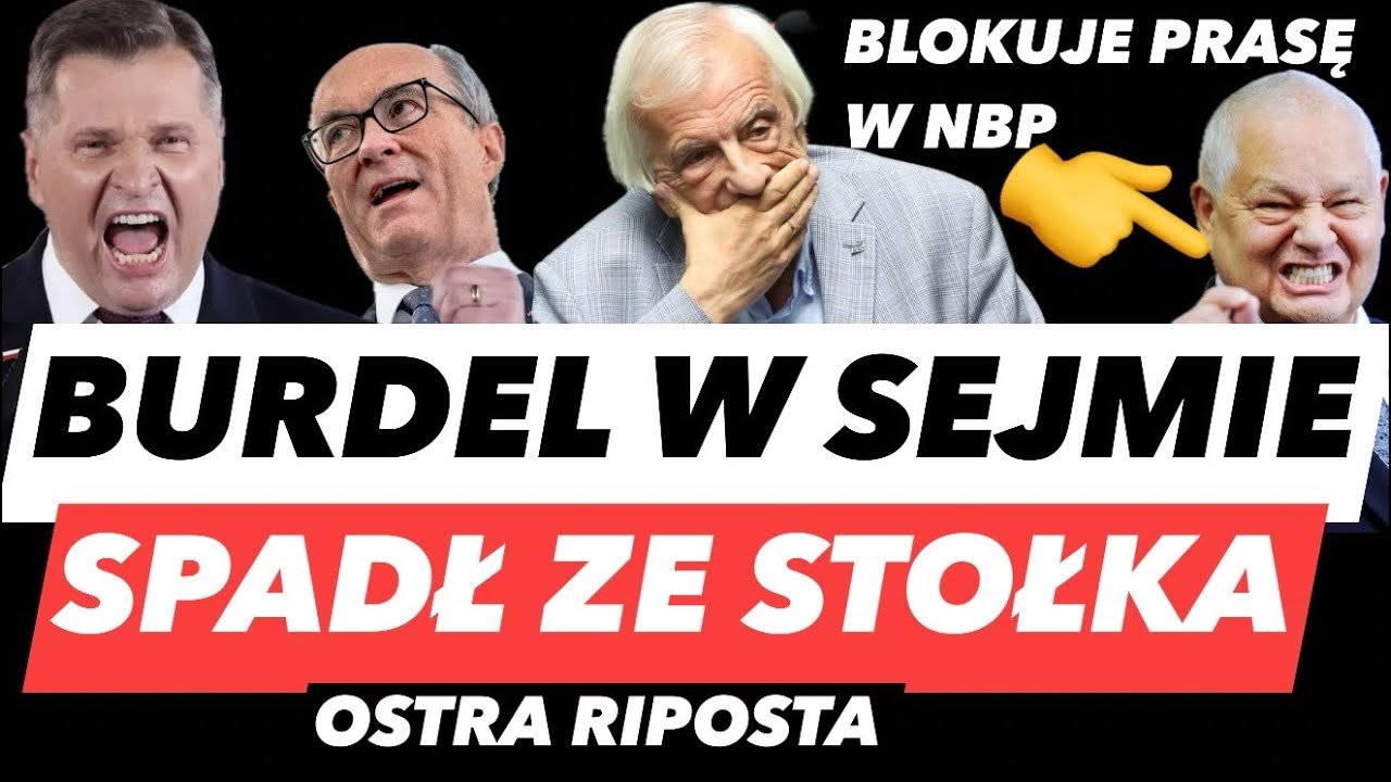 AWANTURA w Sejmie ❗ Czarnek huknał „Herr Czarzasty” | Terlecki wyrzucony z krzesła | NBP blokuje TVP