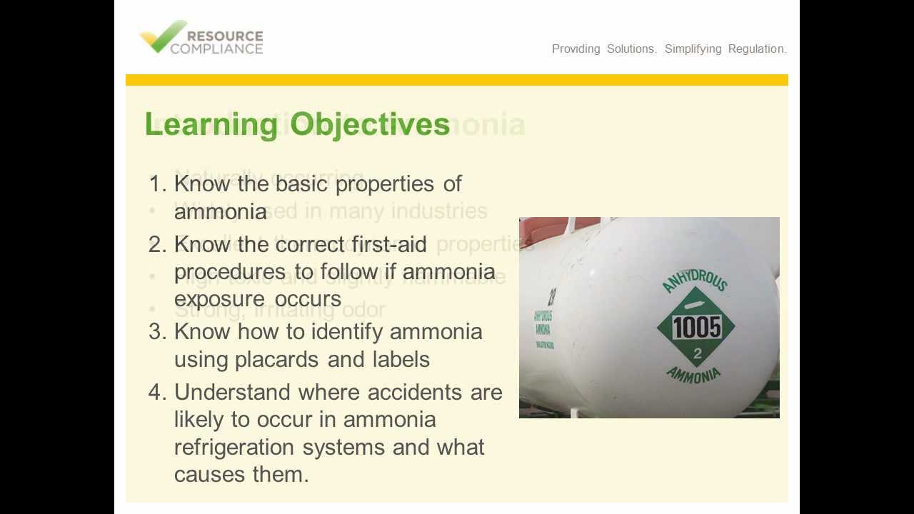 Ammonia Safety & Identification