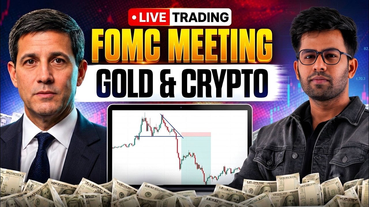 🔴 FOMC LIVE: FED Rate Cut Today? Gold BTC Forex Live Trading