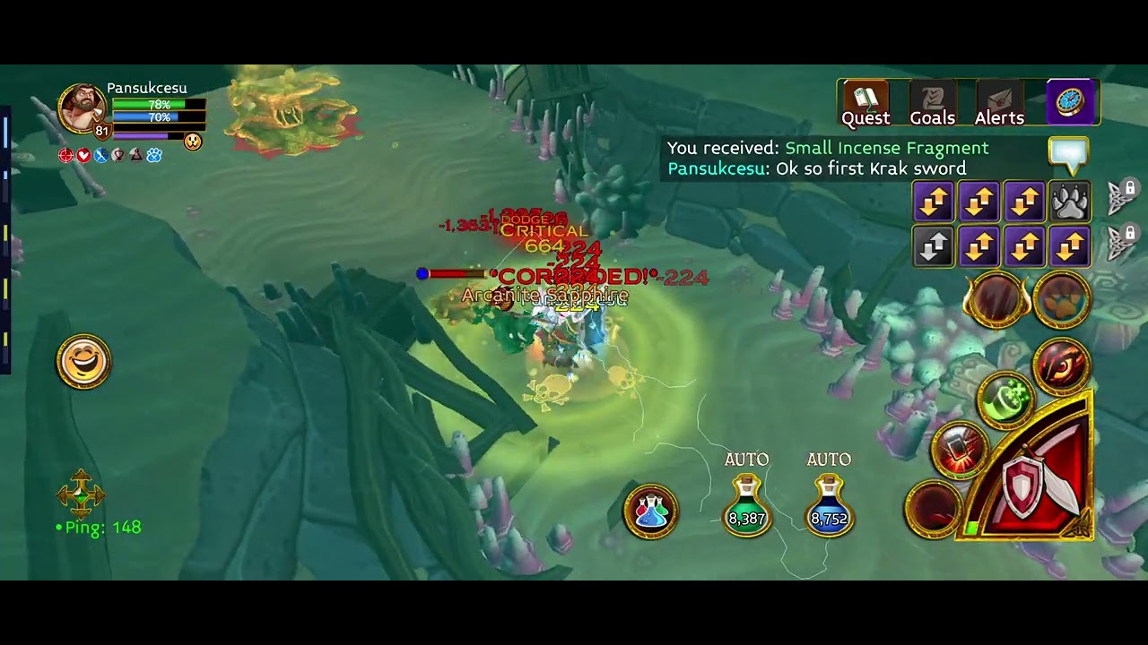 Arcane Legends Kraken Sword Vs Neptaris [This is a big joke looking other classes]