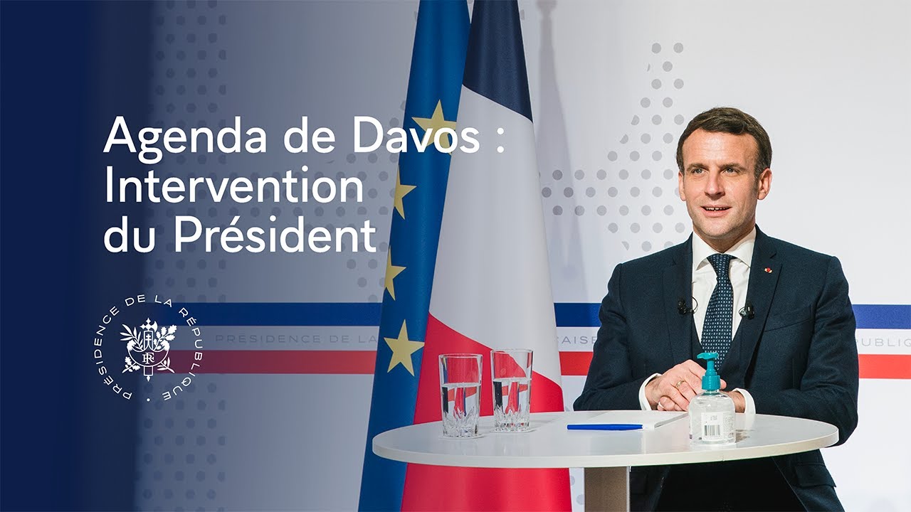 Agenda de Davos du World Economic Forum : intervention du Président Emmanuel Macron