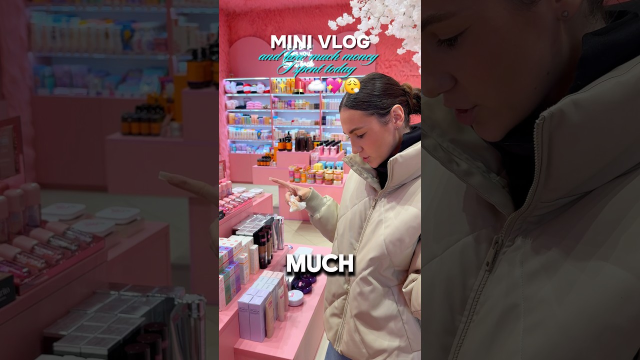 Мини-влог и сколько денег я сегодня потратила ✨💸 #влог #влоги #красота