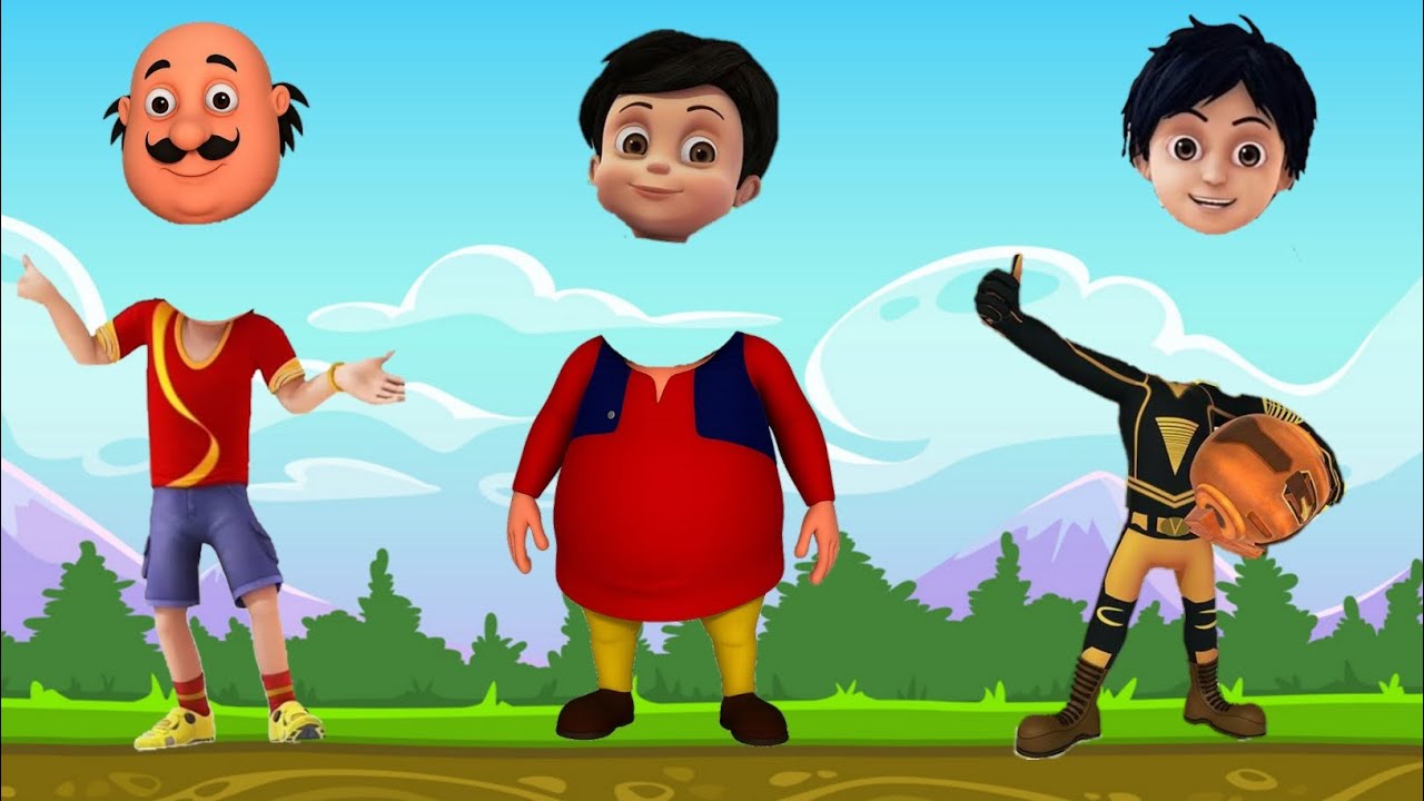 Tebak gambar motu patlu vs spiderman fight | wrong head avengers superhero marvel