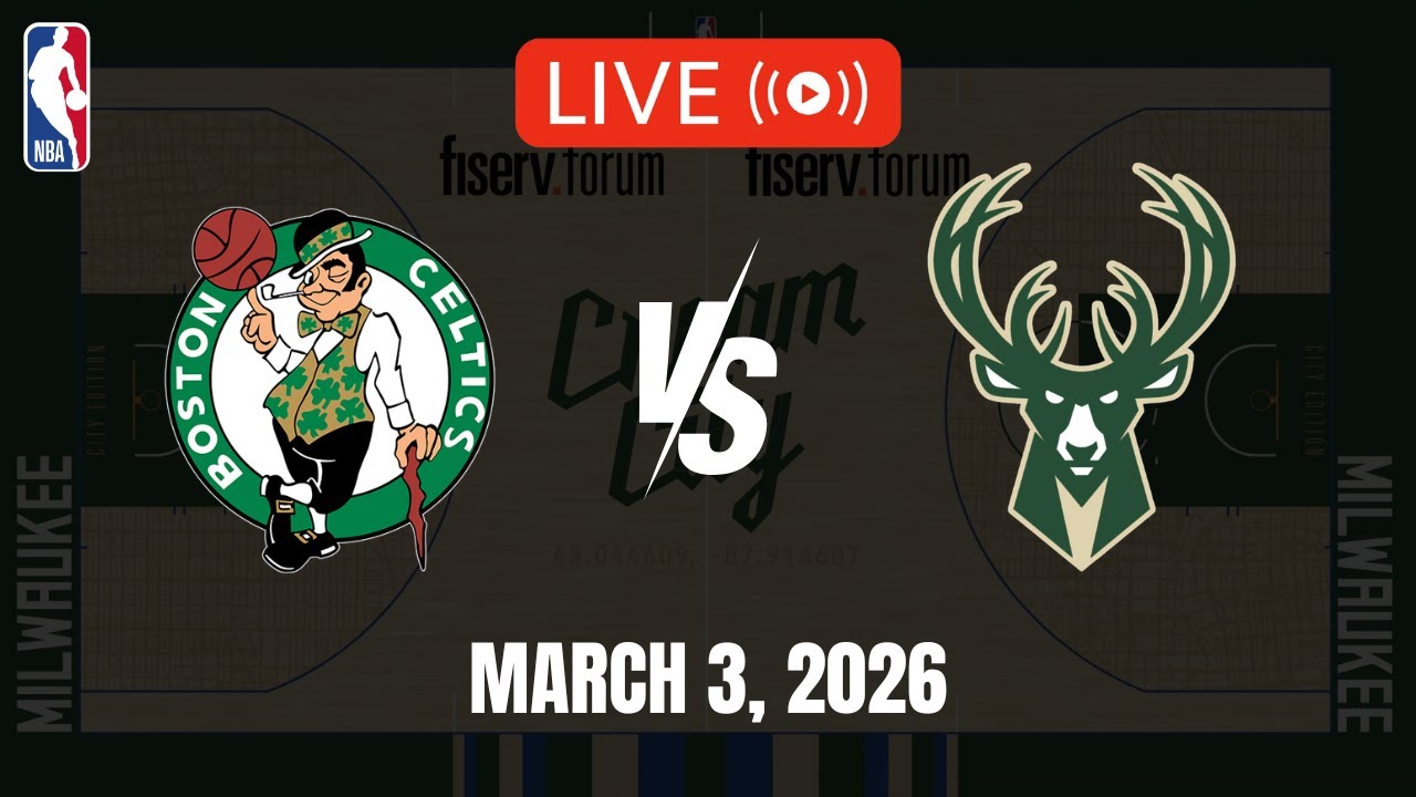 NBA LIVE! BOSTON CELTICS vs MILWAUKEE BUCKS | 2025-26 NBA SEASON | March 3, 2026 | NBA 2K26