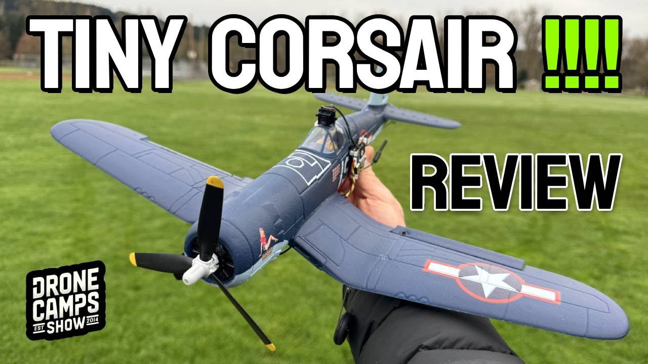 TINY Corsair!!! - VolantexRC F4U Corsair RC Airplane - REVIEW & FLIGHTS 🏆