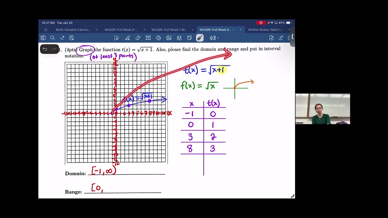 Quiz 10 Review--Math 190--Lessons 35-37--Winter Session 2026