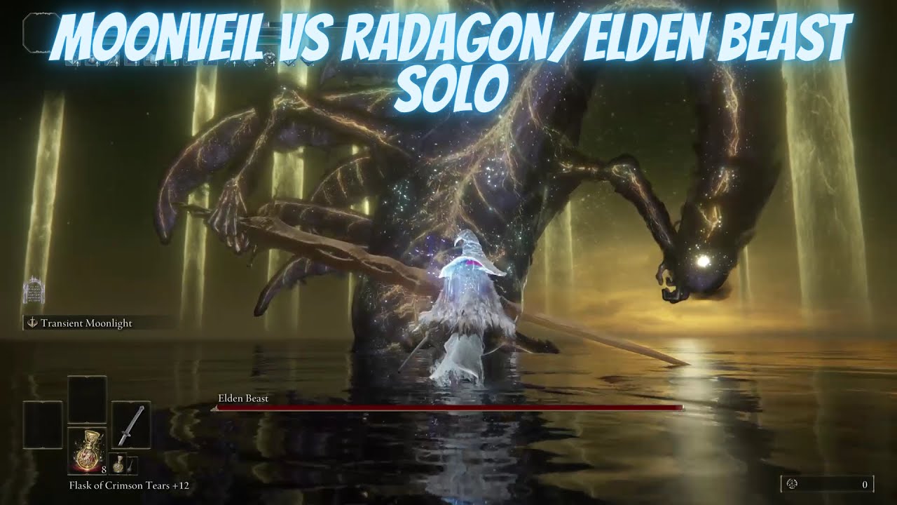 Elden Ring Moonveil vs Radagon & Elden Beast Solo