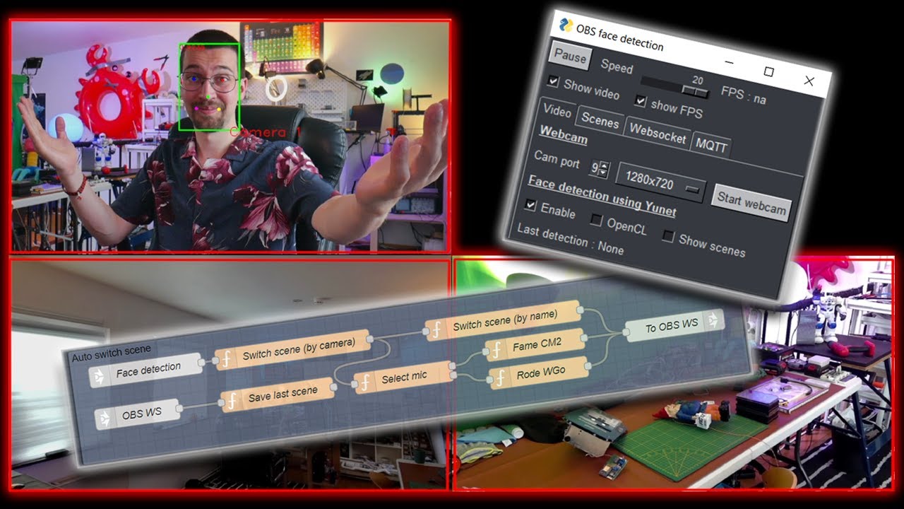 [Tuto] Automatisation d'OBS avec OpenCV et Node-RED (changement automatique de scène)