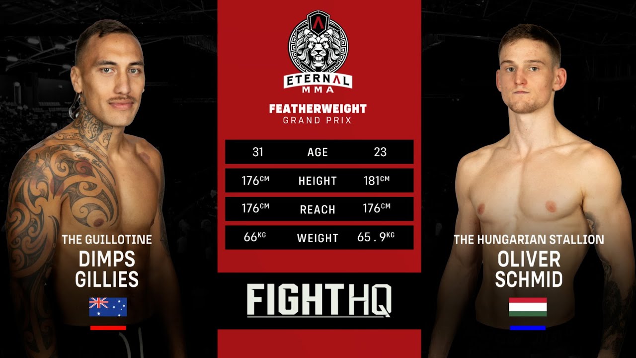 Eternal MMA 86: Димпс Гиллис против Оливера Шмида | ПОЛНЫЙ БОЙ