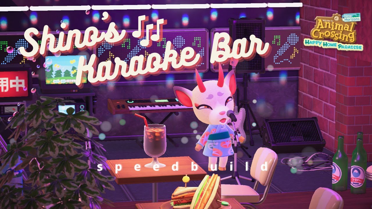I built shino her own karaoke bar! 🎤🎶 ~ happy home paradise speedbuild (acnh)
