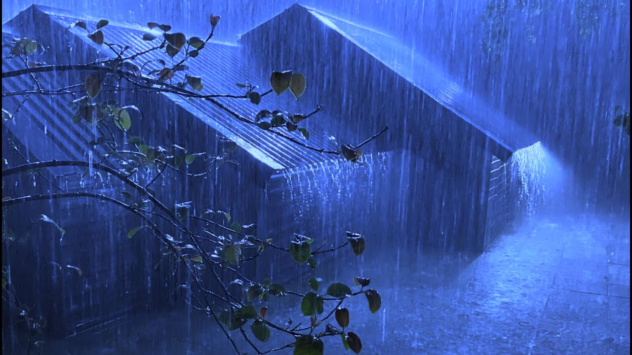 Goodbye Insomnia with Heavy Rain & Thunder on a Tin Roof  Deep Sleep & Relaxation Therapy