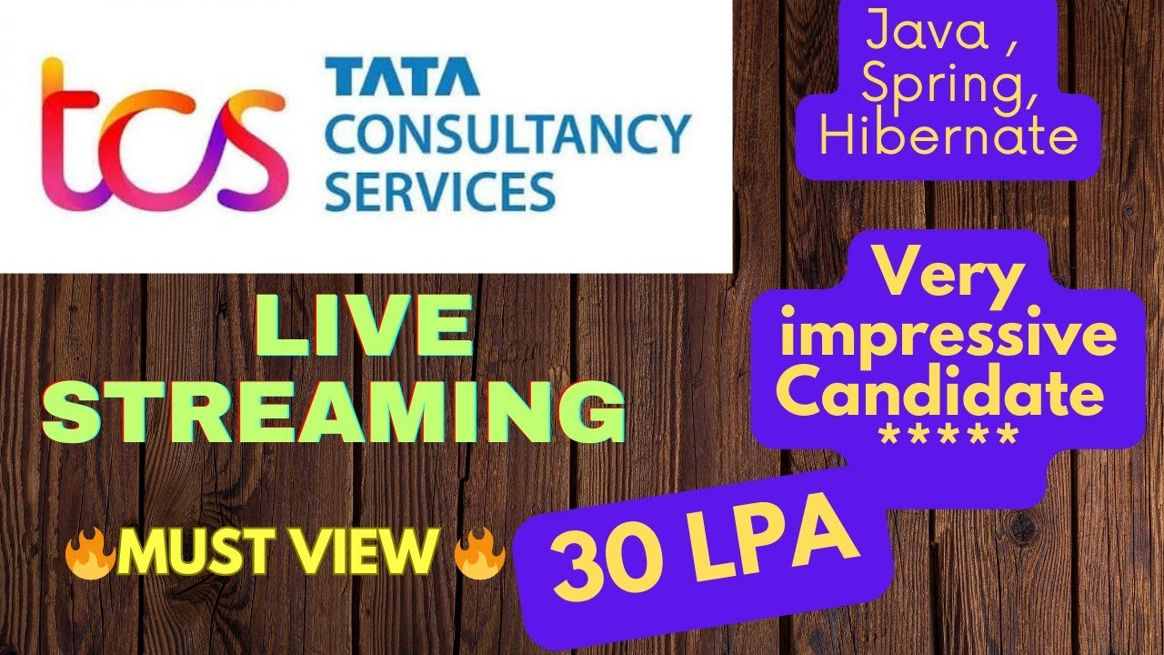 TCS java developer lead LIVE interview questions and answers | Live Streaming 🎥| Core Java| Spring..