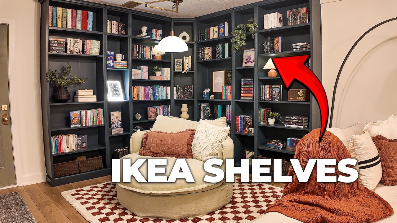 БЕЗУМНАЯ БИБЛИОТЕКА ХЭКОВ ДЛЯ IKEA | Пошаговая инструкция | Newbuild Newlyweds