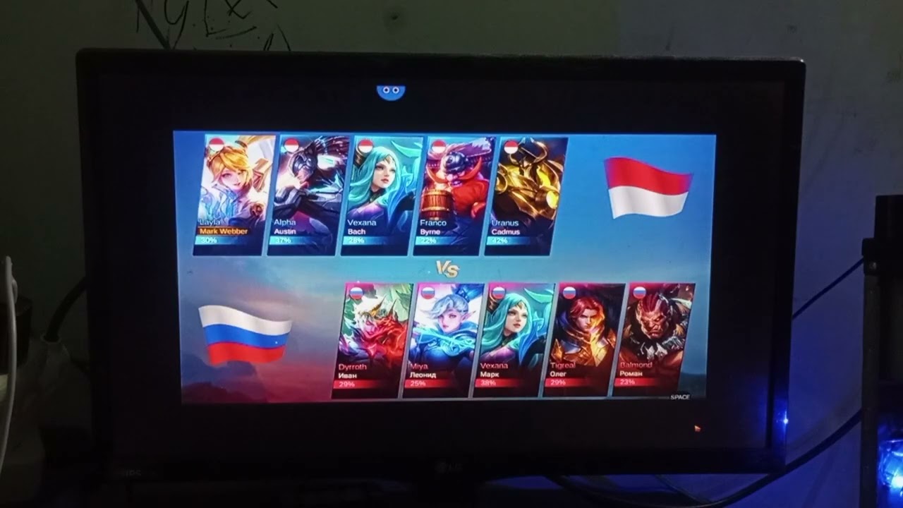 Gameplay mobile legends di PC kentang