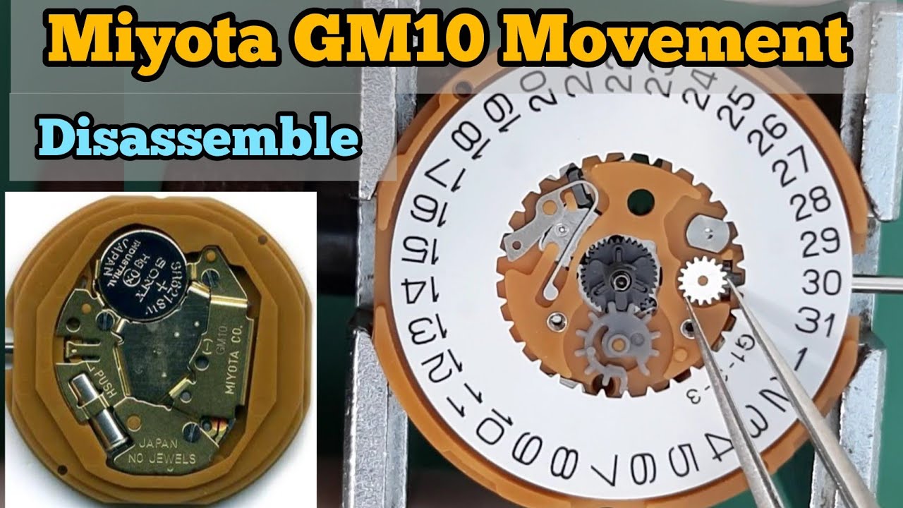 How To Disassemble Miyota GM10 Quartz Movement | SolimBD | Watch Repair Channel
