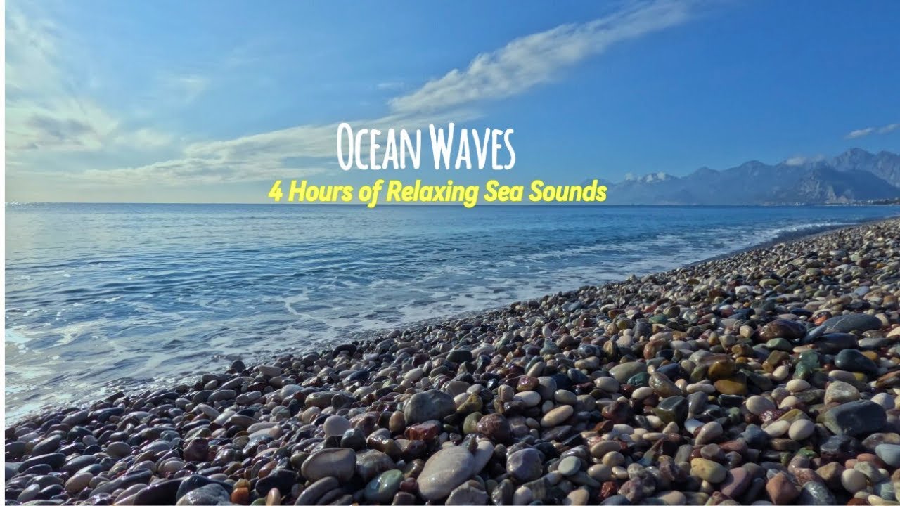 Ocean Waves 🌊 4 Hours of Relaxing Sea Sounds for Sleep, Study & Stress Relief
