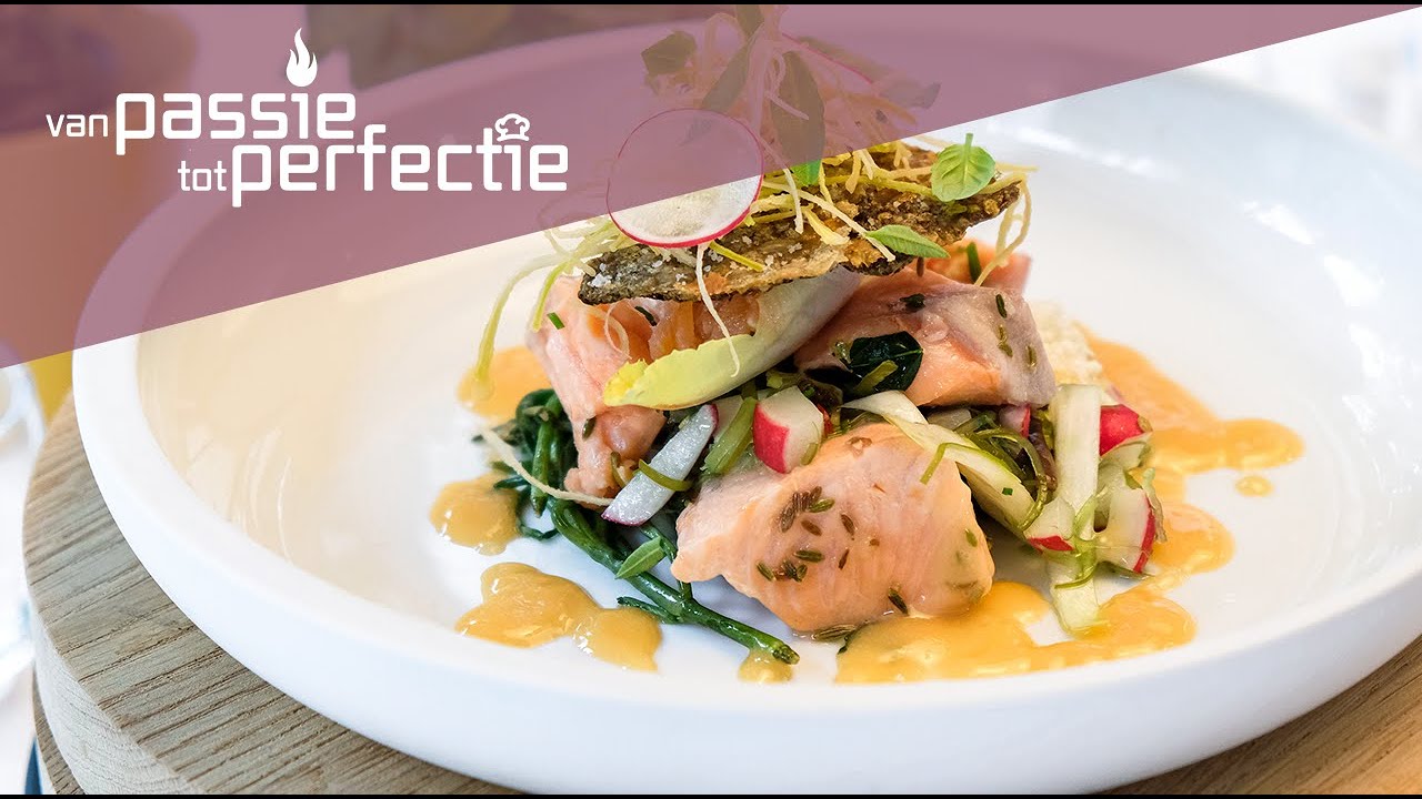 Gestoomde zalm met witloof, wakamé en radijsjes | Van Passie Tot Perfectie - Aflevering 2