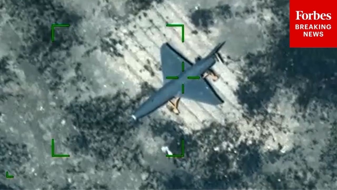 RAW FOOTAGE: U.S. Releases New Video Of Strikes On Iranian Missile, Drone Facilities