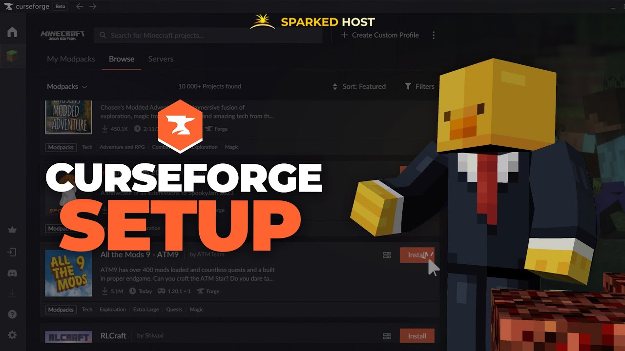 How To Setup A CurseForge Minecraft Server
