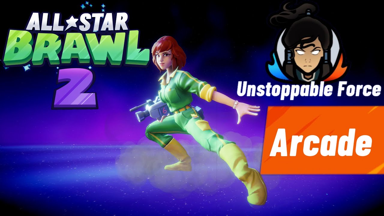 AD Nickelodeon All-Star Brawl 2: Arcade Mode Unstoppable Force as April Deathless (Hardest).