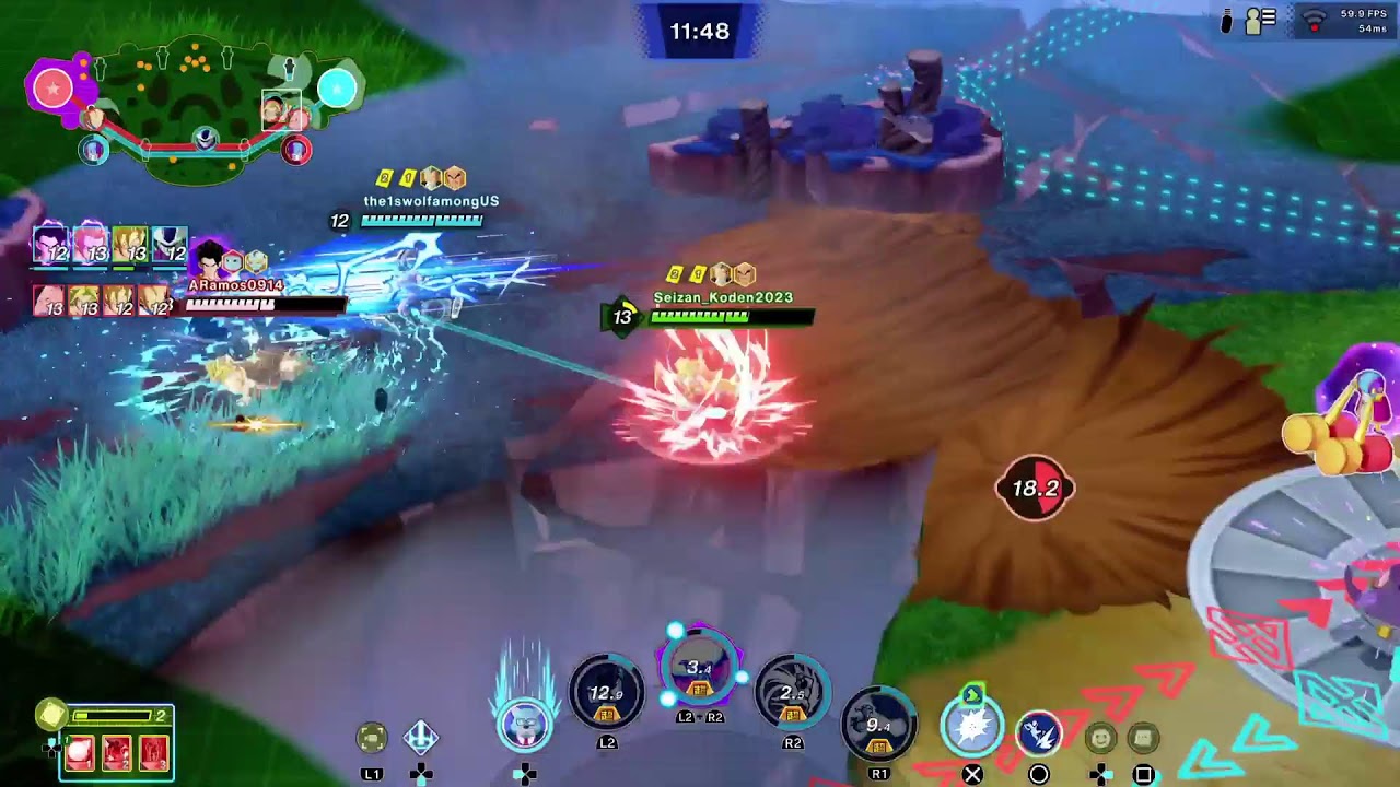 Dragon Ball Genkishin Squadra gameplay